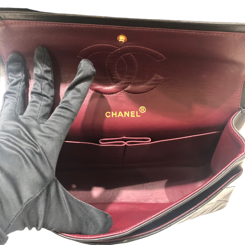 シャネル CHANEL マトラッセ25 A01112 ブラック　ゴールド金具金具 ラムスキン レディース ショルダーバッグ