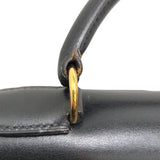 エルメス HERMES ケリー32 外縫い ○Ｚ刻印 ブラック/GD金具 ボックスカーフ レディース ハンドバッグ