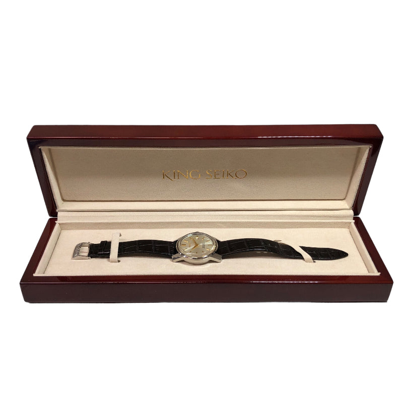 セイコー SEIKO キングセイコー　メカニカル SDKA003 シルバー ステンレススチール メンズ 腕時計