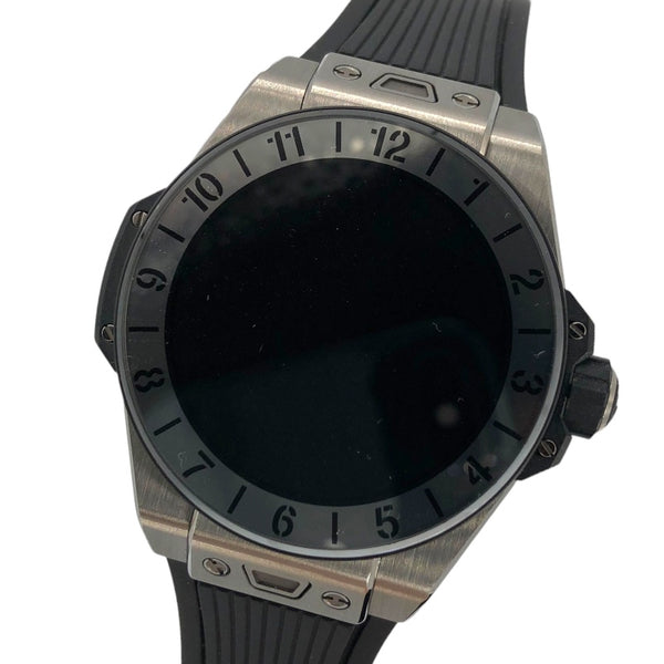 ウブロ HUBLOT ビックバンe チタニウム 440.NX.1100.RX ブラック×シルバー チタン/ラバーベルト 他 メンズ 腕時計