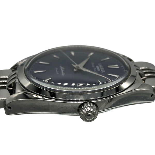 セイコー SEIKO ローレル LHAM600 4S15-0020 シルバー×ブルー SS 自動巻き メンズ 腕時計