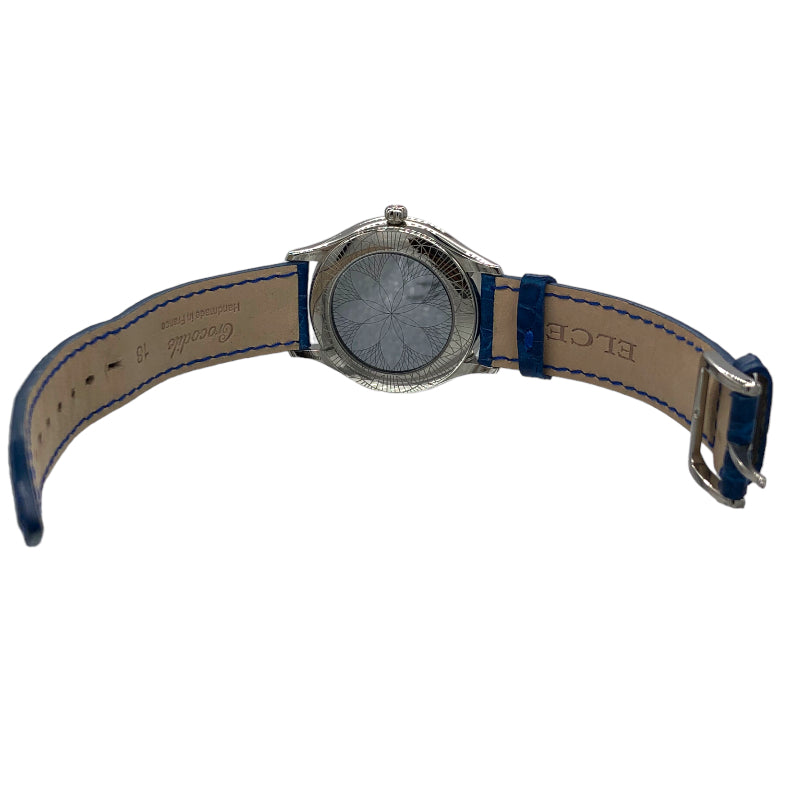 オメガ OMEGA デビル トレゾア 428.17.36.60.04.001 ホワイト SS/クロコダイルレザーベルト レディース 腕時計