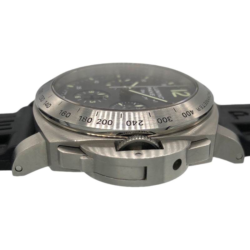 パネライ ルミノールクロノ デイライト SS×ラバー   メンズ 腕時計