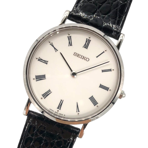 セイコー SEIKO メカニカル SCVL001 ホワイト SS メンズ 腕時計