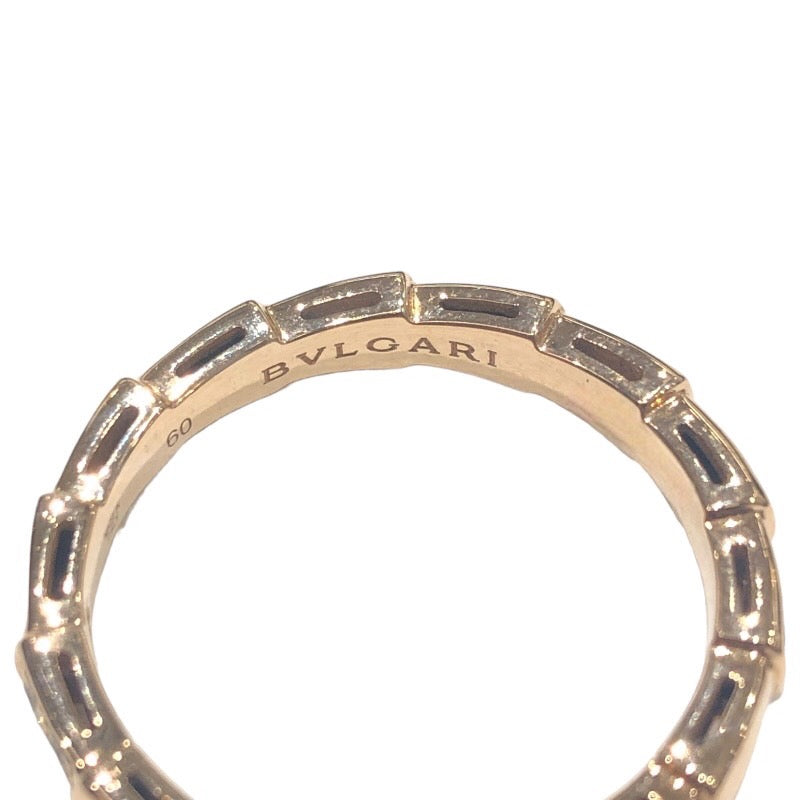 ブルガリ BVLGARI セルペンティ ヴァイパー リング ハーフダイヤ 750PG ...