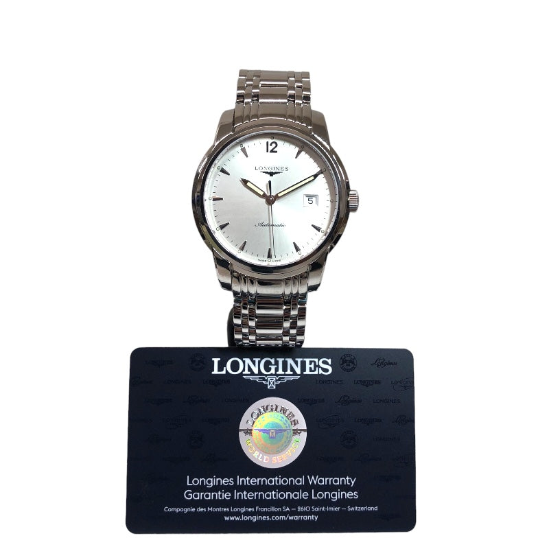 ロンジン LONGINES サンティミエ L2.766.4.72.6 シルバー文字盤 ステンレス メンズ 腕時計