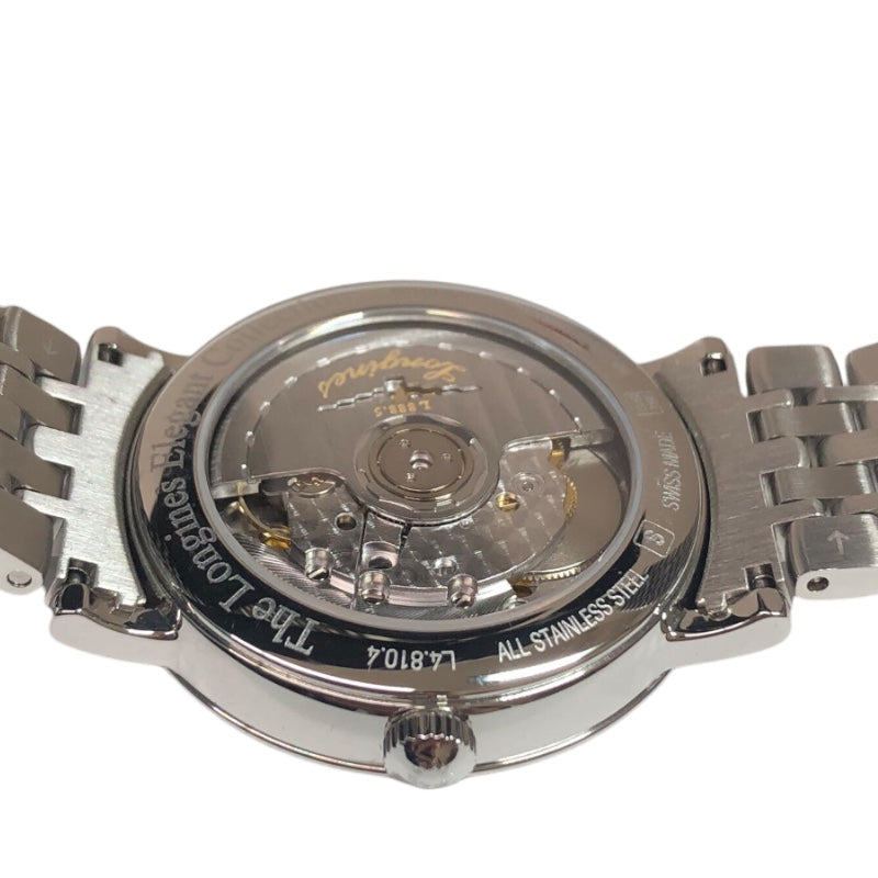 ロンジン LONGINES エレガント コレクション L4.810.4.92.6 ブルー文字盤 ステンレススチール ステンレス メンズ 腕時計