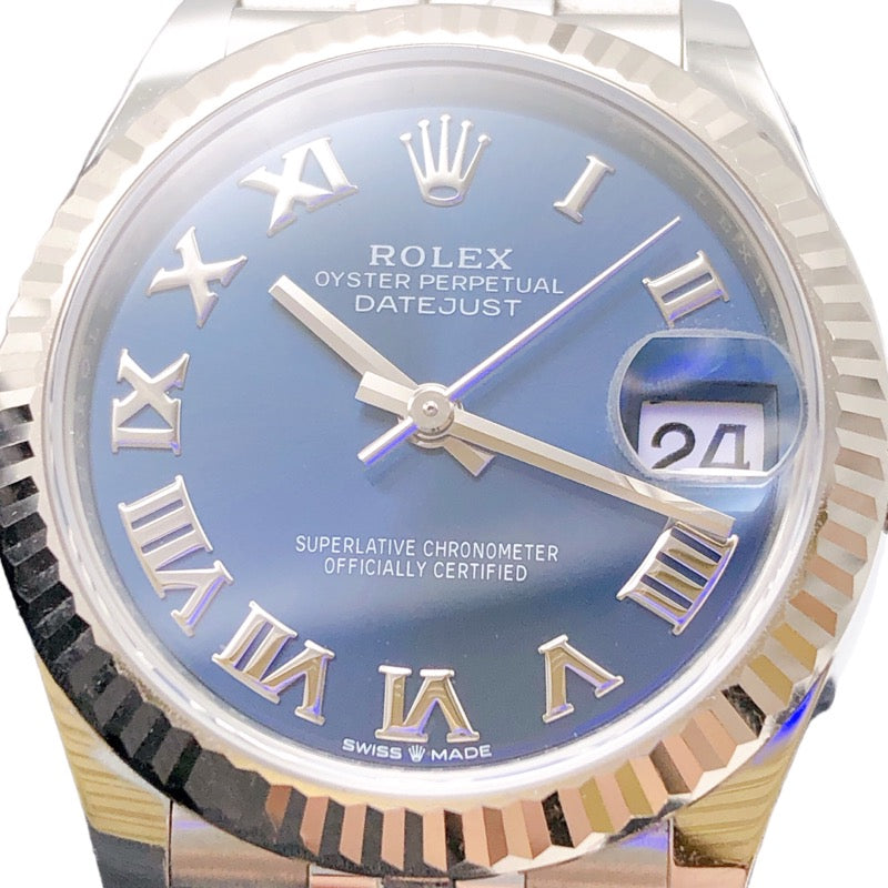 ロレックス ROLEX デイトジャスト31 278274 K18ホワイトゴールド K18WG/SS レディース 腕時計