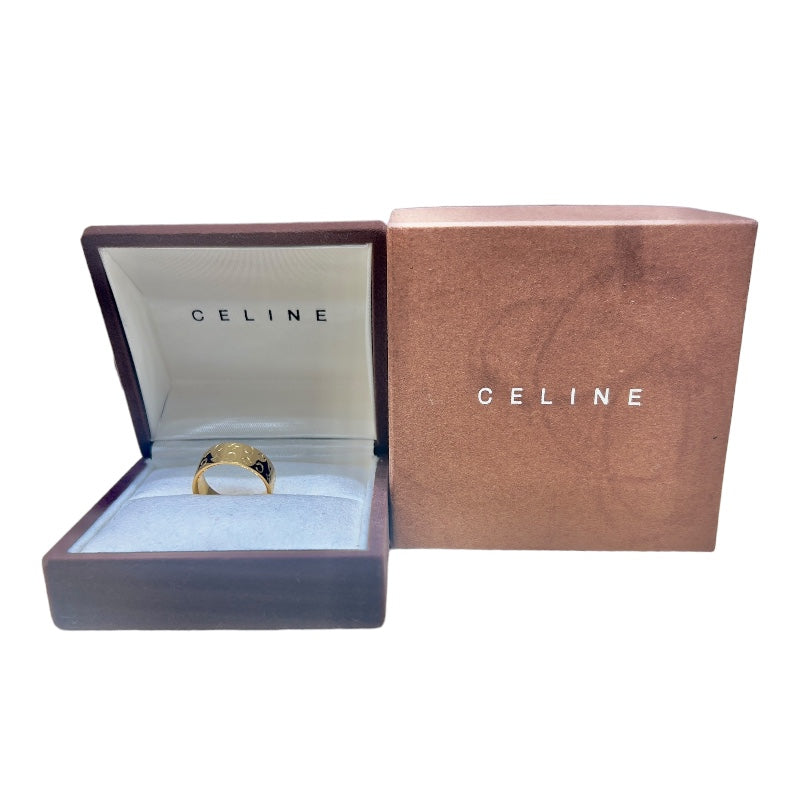 セリーヌ CELINE 750YG ロゴリング #18 K18イエローゴールド