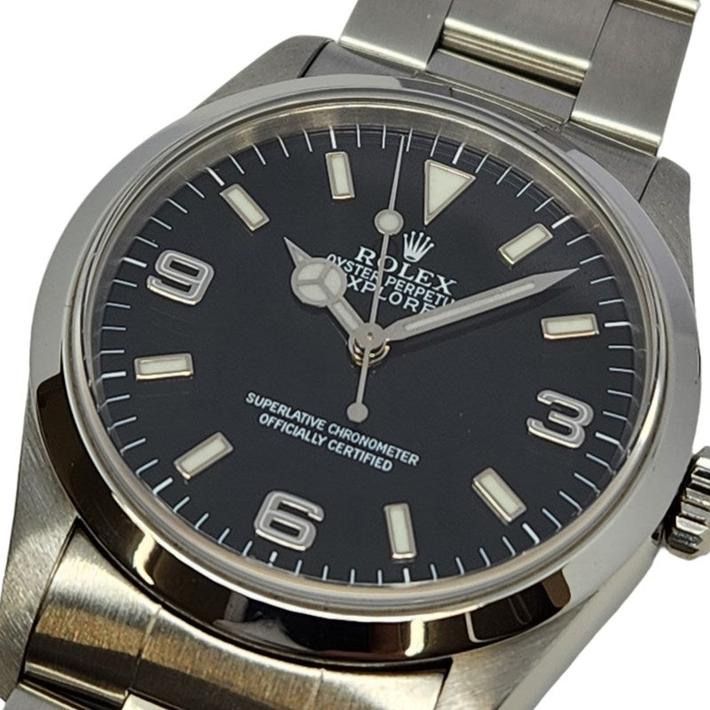ロレックス ROLEX エクスプローラー1 14270 ブラック  SS 自動巻き メンズ 腕時計