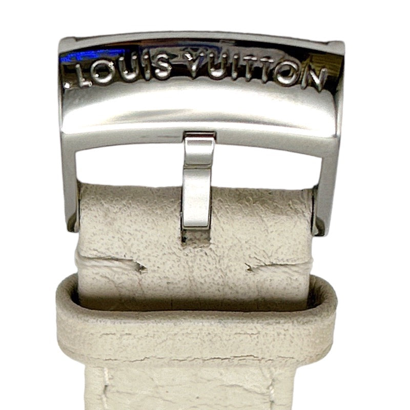 ルイ・ヴィトン LOUIS VUITTON タンブール　ホワイトシェル Q13MT ステンレススチール レディース 腕時計