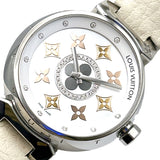 ルイ・ヴィトン LOUIS VUITTON タンブール　ホワイトシェル Q13MT ステンレススチール レディース 腕時計