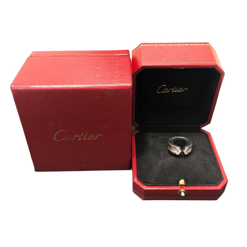 カルティエ Cartier C2ダイヤリング SM 750WG #50 K18ホワイトゴールド ...