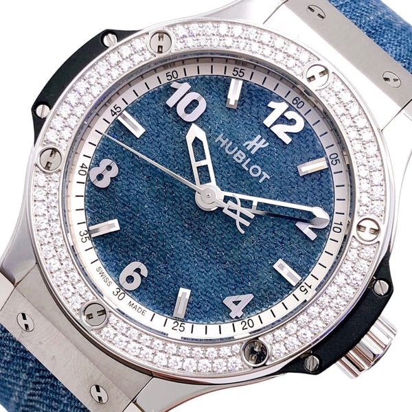 ウブロ HUBLOT ビッグバン　ジーンズ　ダイヤモンド　日本限定モデル 361.SX2710.NR.1104 ステンレススチール レディース 腕時計