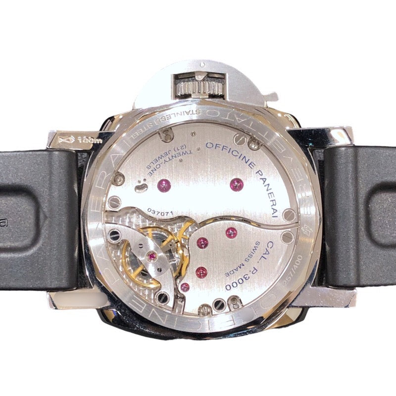 パネライ PANERAI ルミノール1950 ３デイズ アッチャイオ PAM00372 ブラック ステンレススチール 手巻き メンズ 腕時計 |  中古ブランドリユースショップ OKURA(おお蔵)