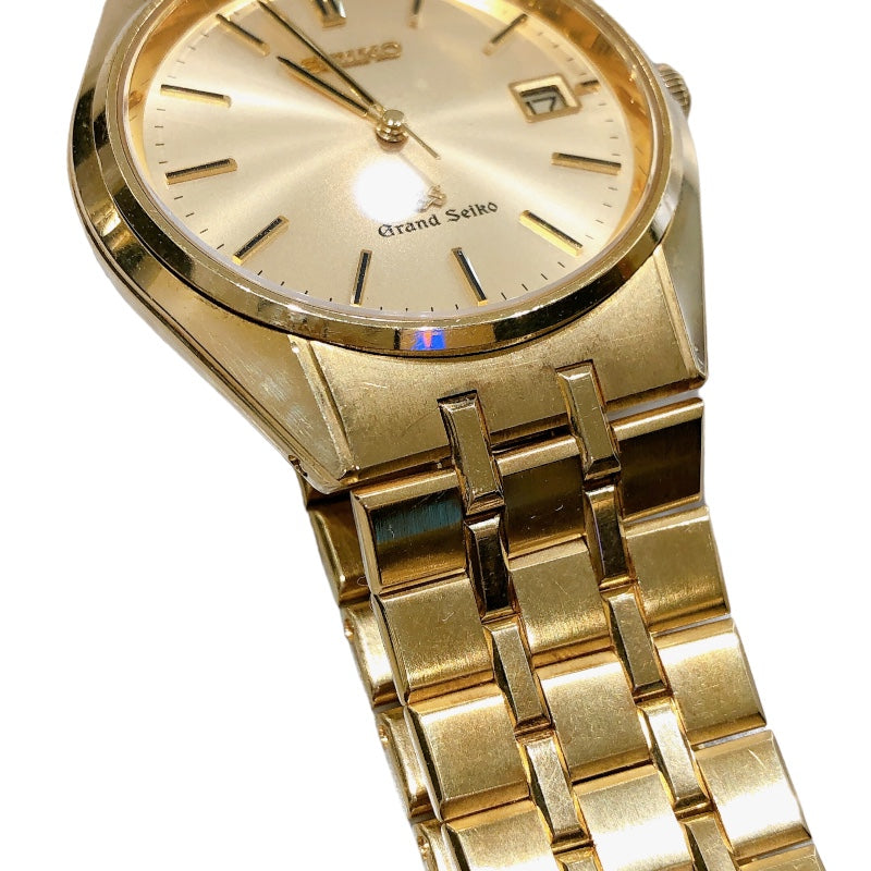 セイコー SEIKO Grand Seiko メンズウオッチ 9587-8010 k18YG クオーツ メンズ 腕時計