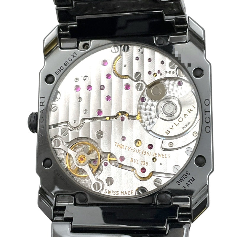 ブルガリ BVLGARI オクト フィニッシモ オートマティック セラミック BGO40CXT/103368 ブラック ブラックセラミック 自動巻き メンズ 腕時計