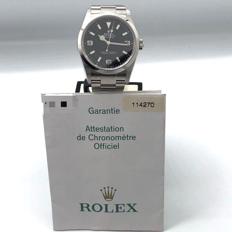 ロレックス ROLEX エクスプローラー1 114270 SS メンズ 腕時計 | 中古ブランドリユースショップ OKURA(おお蔵)