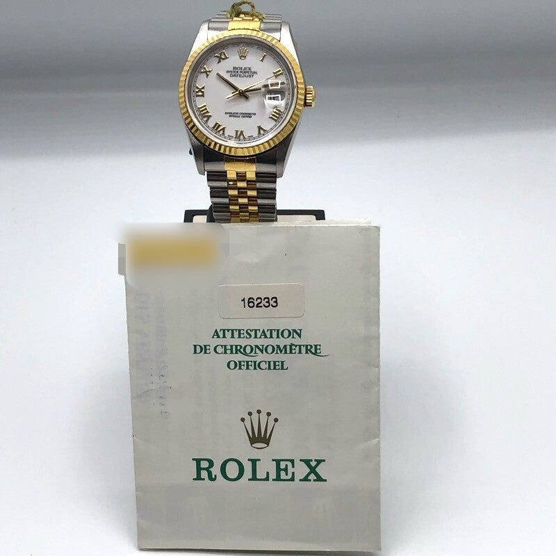 高品質新作ROLEX(ロレックス) 腕時計 デイトジャスト 16233 メンズ SS×K18YG/ジュビリーブレス/18コマ+余り6コマ ゴールド その他