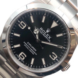 ロレックス ROLEX エクスプローラーⅠ 214270 ランダム番 ブラック SS 自動巻き メンズ 腕時計