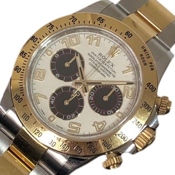 ロレックス ROLEX デイトナ 116523 アイボリー ステンレススチール YG 