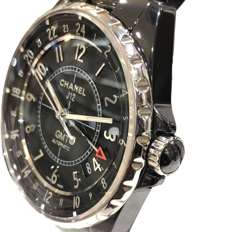 シャネル CHANEL J12 GMT　42ｍｍ H2012 ブラック セラミック 自動巻き メンズ 腕時計