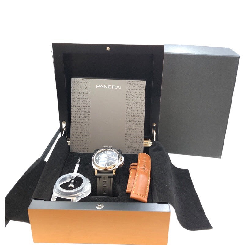 パネライ PANERAI ルミノールマリーナ　ロゴ PAM00005 ブラック ステンレススチール SS メンズ 腕時計