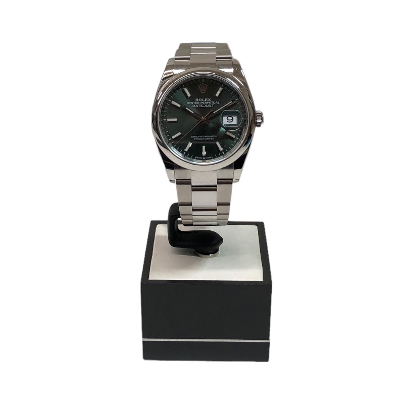 ロレックス ROLEX デイトジャスト36 126000 グリーン ステンレススチール SS メンズ 腕時計