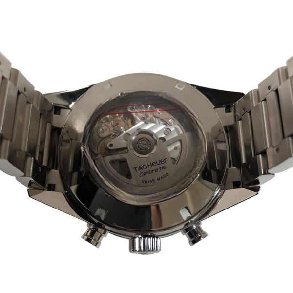 タグ・ホイヤー TAG HEUER カレラ キャリバー16 クロノグラフ CV2A1AB.BA0738 黒文字盤 ステンレススチール ステンレス メンズ 腕時計