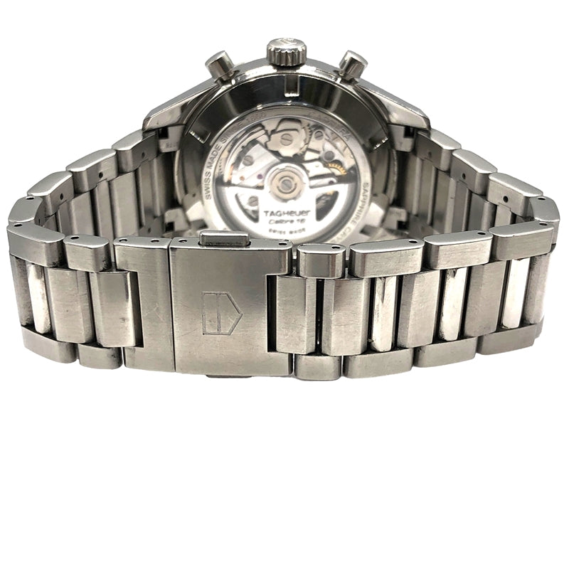 タグ・ホイヤー TAG HEUER カレラ キャリバー16 クロノグラフ CBK2110 ブラック文字盤 SS メンズ 腕時計