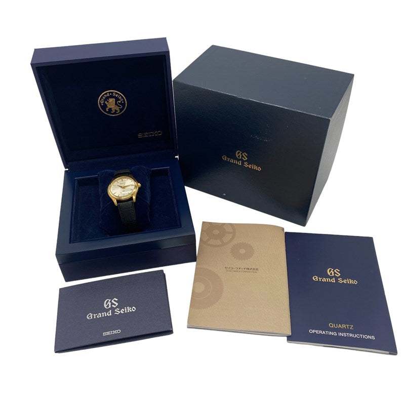 セイコー SEIKO Grand Seiko エレガンスコレクション SBGX038 シルバー  K18YG クオーツ メンズ 腕時計
