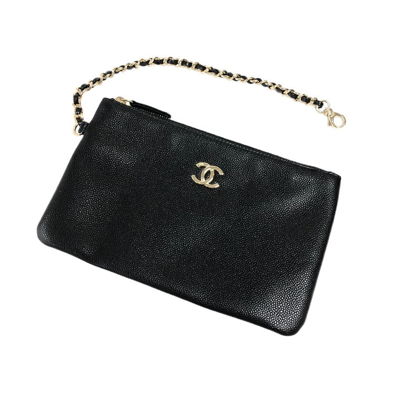 シャネル CHANEL マトラッセ チェーントートバッグ AS3818 ブラック ゴールド金具 キャビアスキン レディース トートバッグ