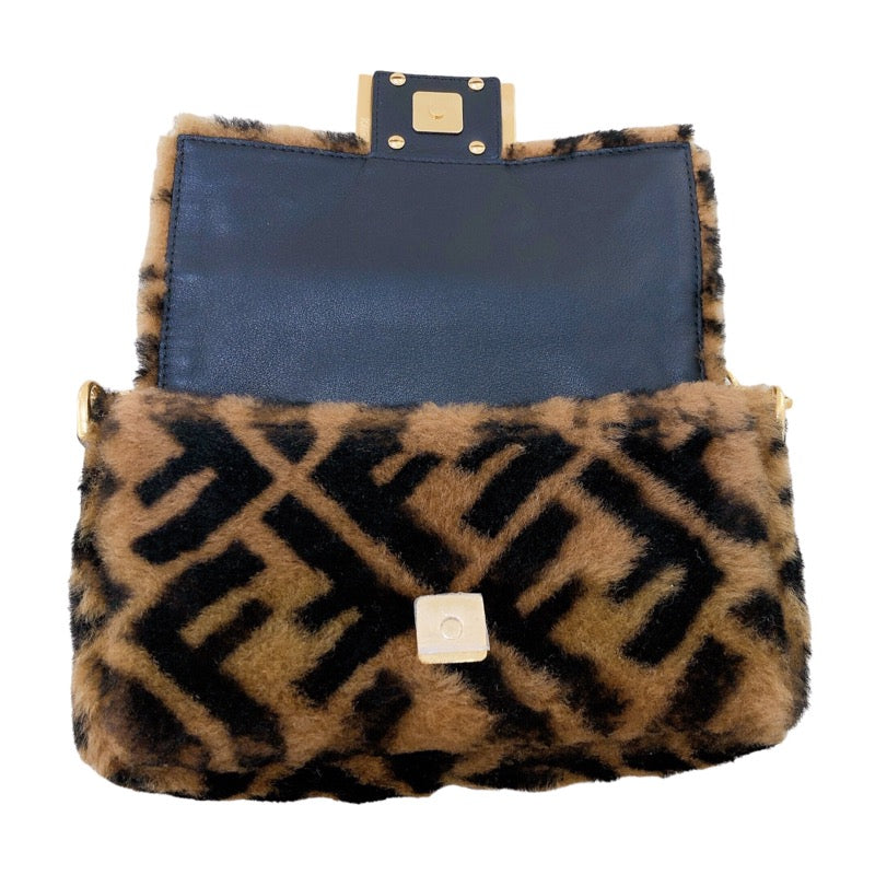 フェンディ FENDI バケットミニ 8BS017 フェイクファー レディース ...