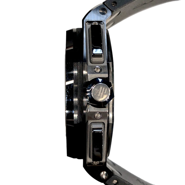 オーデマ・ピゲ AUDEMARS PIGUET ロイヤルオークオフショア クロノグラフ 26405CE.OO.A002CA.01 シルバー文字盤/ブラック セラミック/チタン メンズ 腕時計