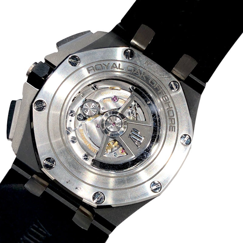 オーデマ・ピゲ AUDEMARS PIGUET ロイヤルオークオフショア クロノグラフ 26405CE.OO.A002CA.01 シルバー文字盤/ブラック セラミック/チタン メンズ 腕時計