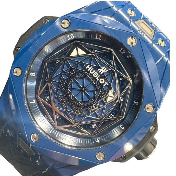 ウブロ HUBLOT ビッグ・バン ウニコ サンブルー セラミックブルー 415.EX.7179.VR.MXM119 セラミック メンズ 腕時計