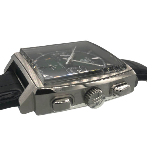 タグ・ホイヤー TAG HEUER モナコ グリーンダイヤル リミテッドエディション CBL2116.FC6497 グリーン SS/アリゲーターレザーベルト メンズ 腕時計
