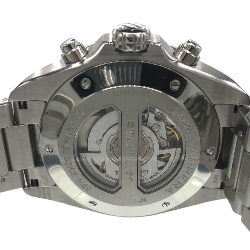 タグ・ホイヤー TAG HEUER グランド カレラ キャリバー17RS クロノグラフ CAV511A ブラック SS メンズ 腕時計