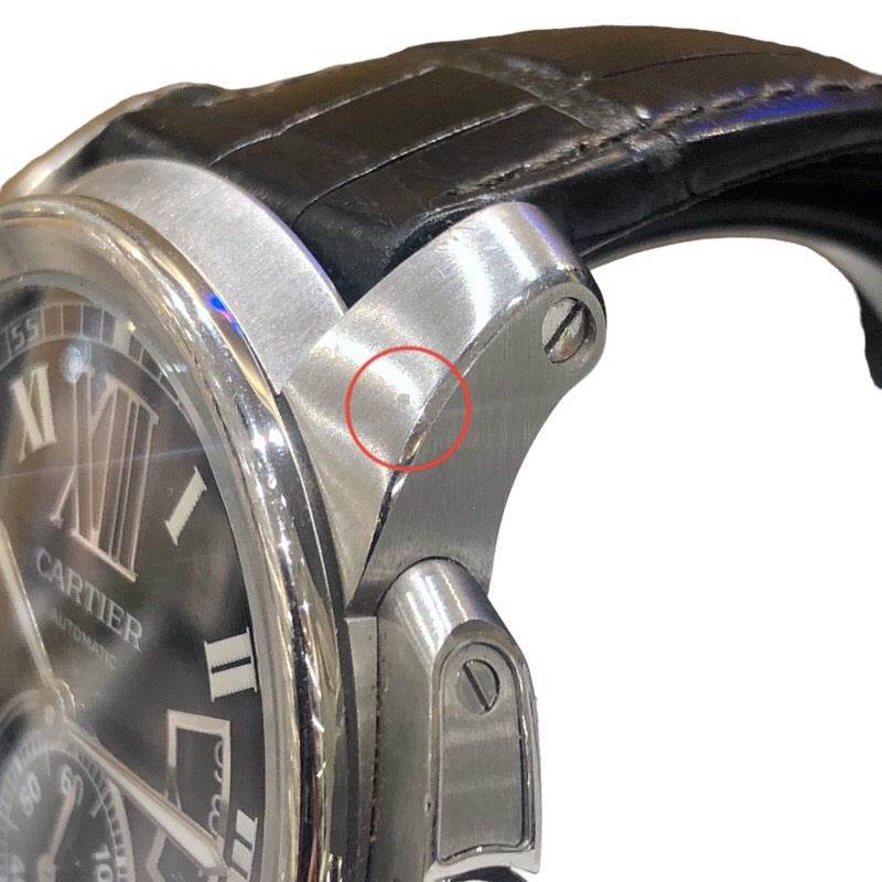 カルティエ Cartier カリブルドゥカルティエ W7100014 ブラック SS 自動巻き メンズ 腕時計