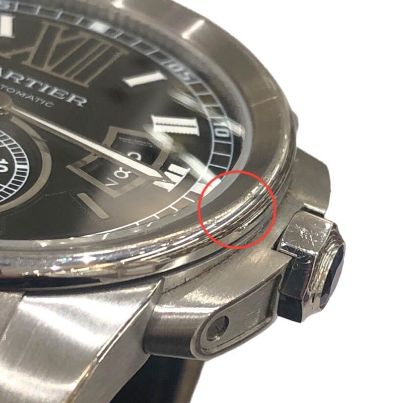 カルティエ Cartier カリブルドゥカルティエ W7100014 ブラック SS 自動巻き メンズ 腕時計