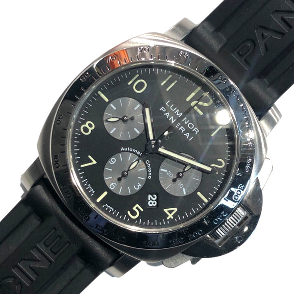 パネライ PANERAI ルミノール クロノグラフ モンテグラッッパ 世界1500本限定 PAM00162 ブラック ステンレススチール メンズ 腕時計