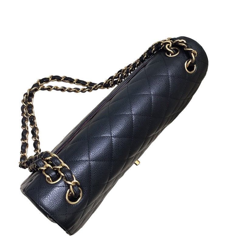 シャネル CHANEL デカマトラッセ30 A58600 ブラック キャビアスキン GD