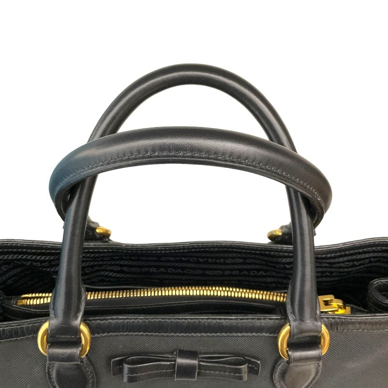 プラダ PRADA 2WAYハンドバッグ 1BA172 ブラック ゴールド金具