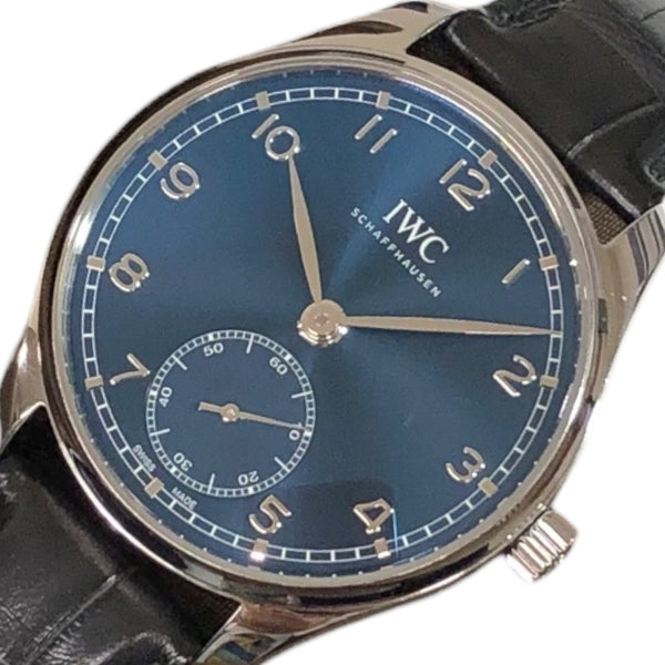 インターナショナルウォッチカンパニー IWC ポルトギーゼ　オートマチック　40 IW358305 ブルー ステンレススチール メンズ 腕時計