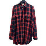 サンローラン SAINT LAURENT オンブレチェックフランネルシャツ 13AW　サイズ37 326627 レッド×ブラック コットン メンズ 長袖シャツ