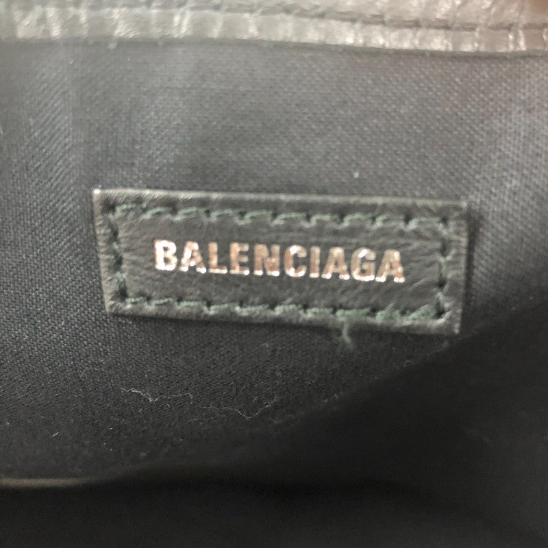 バレンシアガ BALENCIAGA ネイビーカバスM 339936 アイボリー×ブラック ...