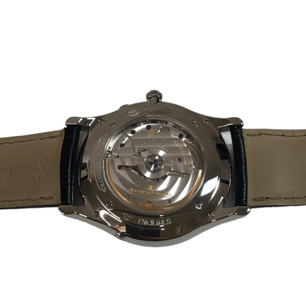 ジャガー・ルクルト JAEGER-LE COULTRE マスターウルトラスリム　ムーン39 176.8.64.S シルバー ステンレススチール クロコベルト メンズ 腕時計