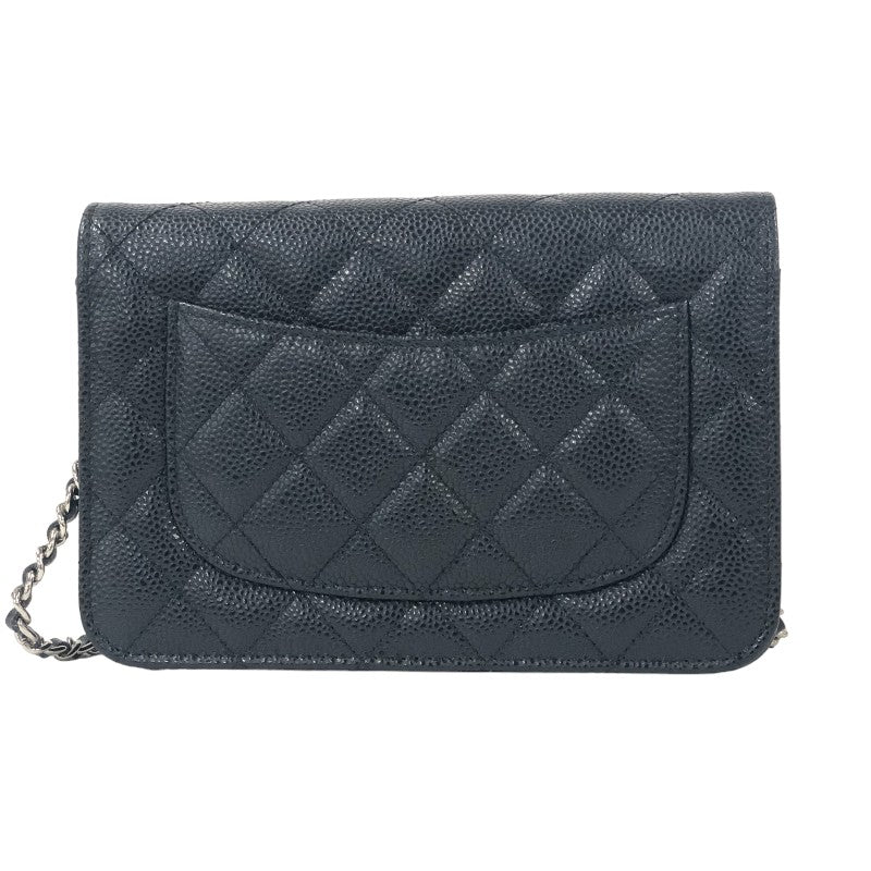 シャネル CHANEL マトラッセチェーン AP0250 31番台 ブラック シルバー