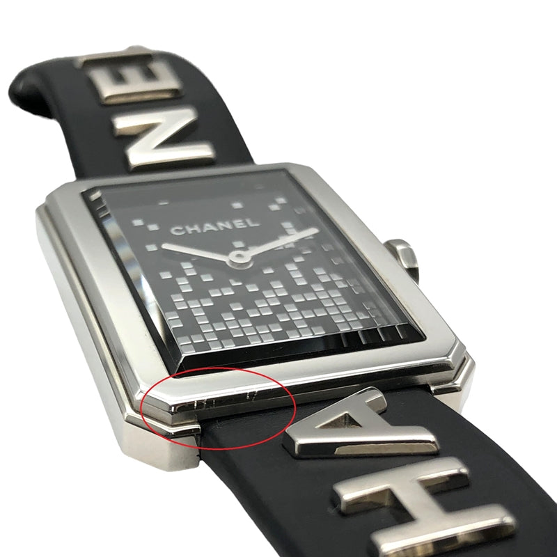 シャネル CHANEL ボーイフレンド ウォンテッド ドゥ シャネル H7470 ブラック SS/純正ベルト/純正尾錠 クオーツ レディース 腕時計