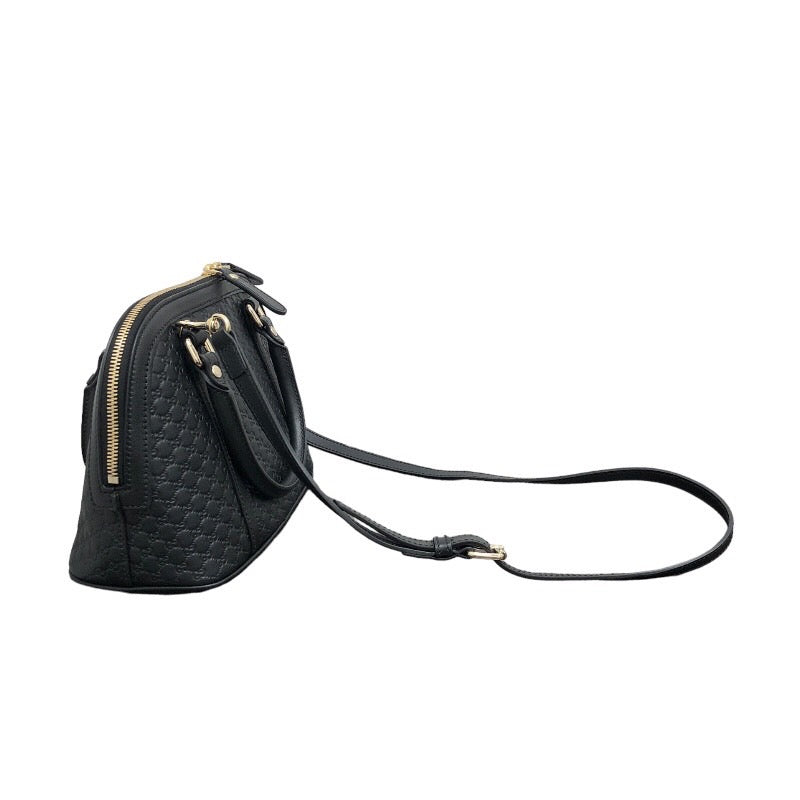 グッチ GUCCI 2Wayハンドバッグ 449654 ブラック マイクログッチシマ